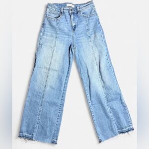 Flying Monkey High Rise Wide Leg Front Seam Jeans F5374M size 28